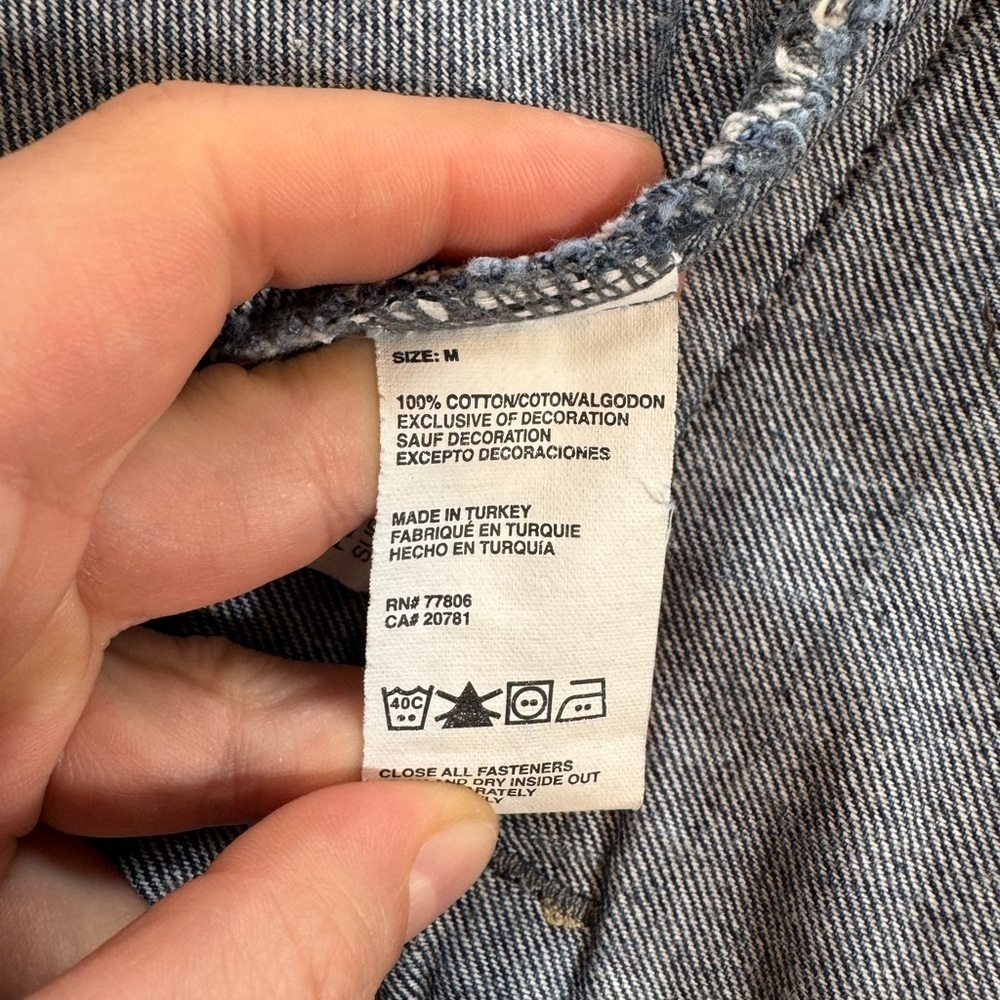 Tommy Hilfiger Dark Blue Classic Denim Jean Jacket - Picture 7 of 8